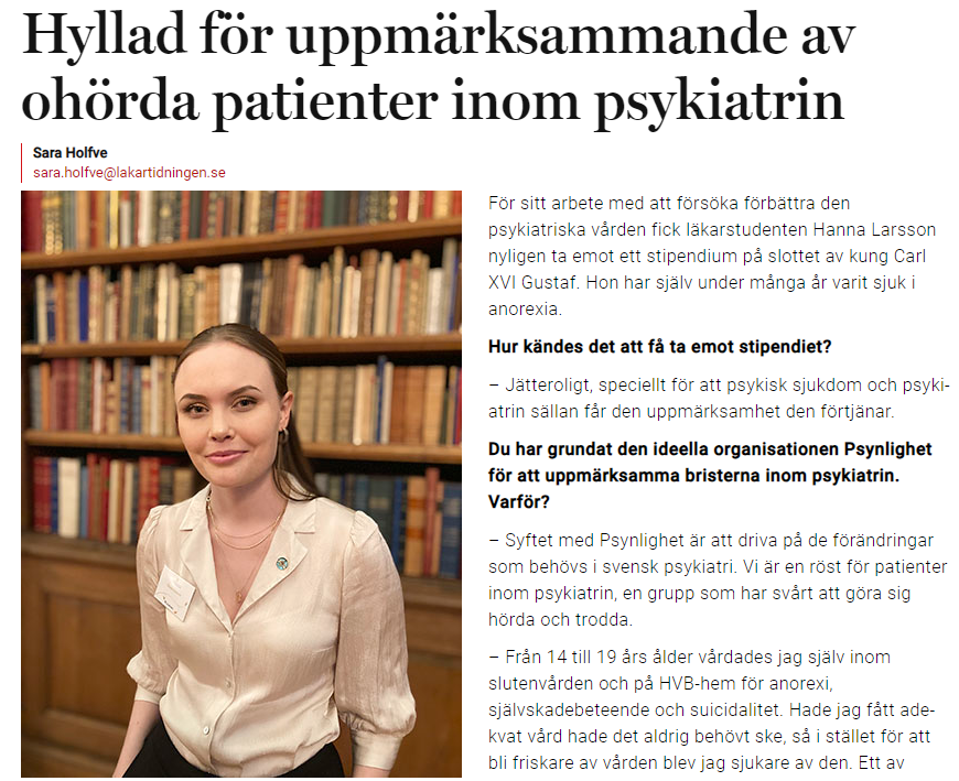 Länk till Läkartidningen